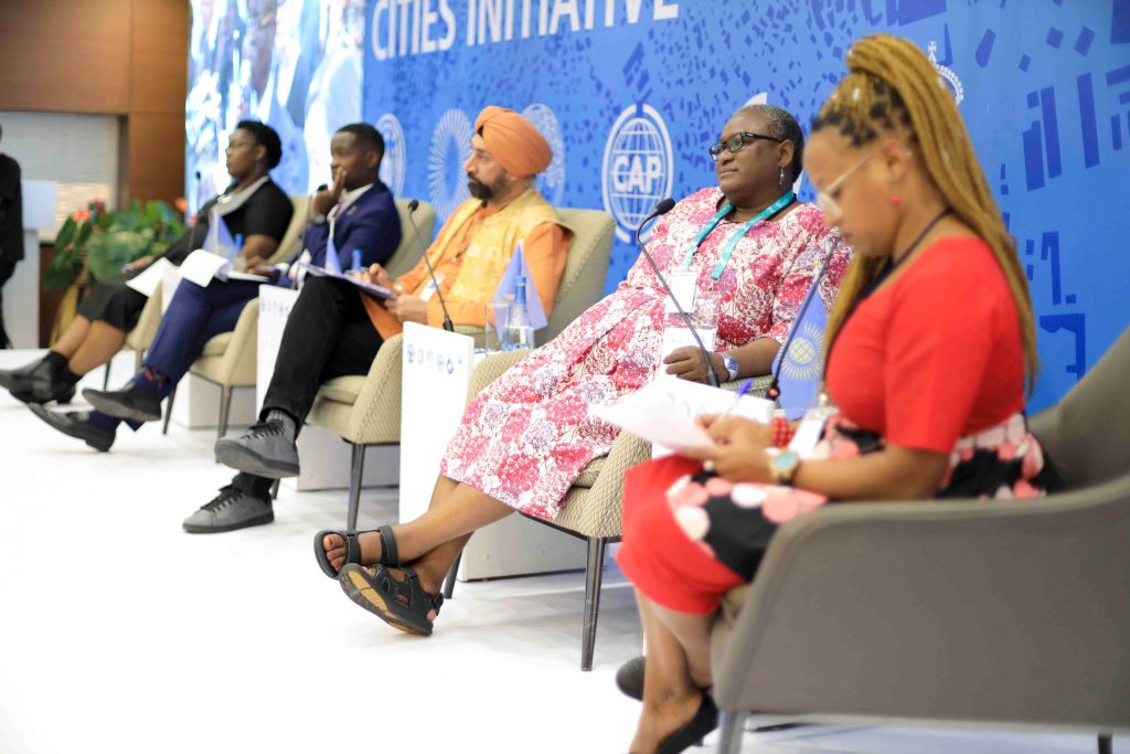 (l-r) Ms Gertrude Rose Gamwera Aijuka, Mr Joakim Nyarangi, Mr Harjeet Singh, Dr Beth Chitekwe Biti, and Ms Astrid Haas
