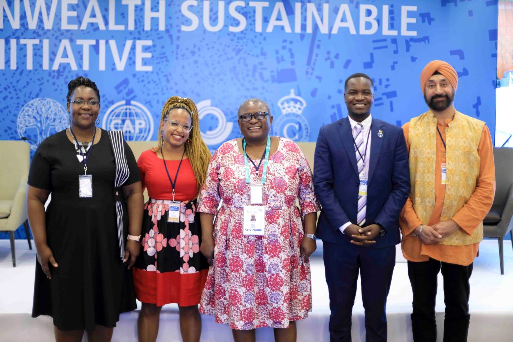 (l-r) Ms Gertrude Rose Gamwera Aijuka, Ms Astrid Haas, Dr Beth Chitekwe Biti, Mr Joakim Nyarangi and Mr Hargeet Singh