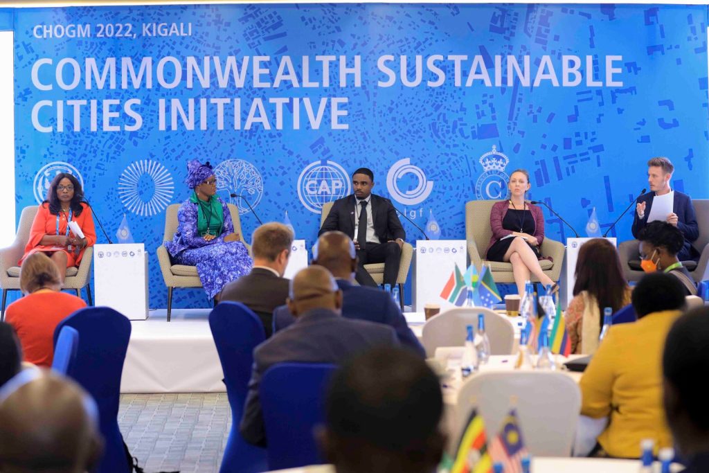 (l-r) Madam Catherine Nfor, Ms Haja Halimah Lukay, Mr Allan Pollard Jr, Ms Raphaelle Vignol and Mr Richard Grubb