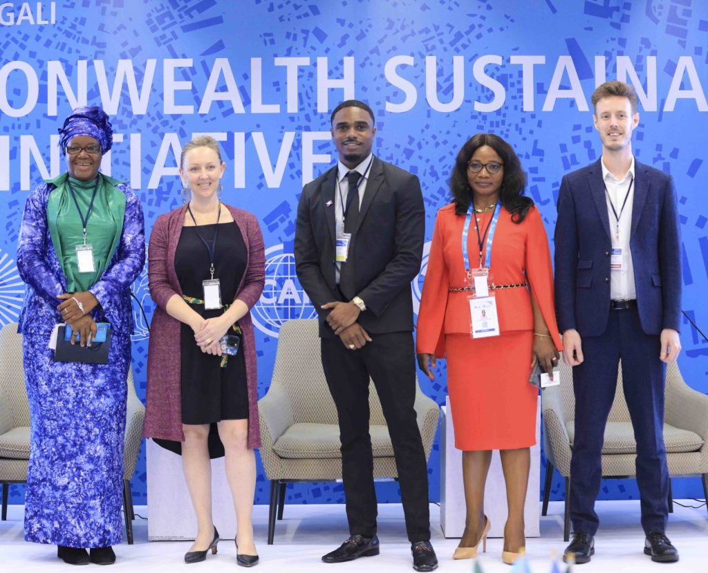 (l-r) Ms Haja Halimah Lukay, Ms Raphaelle Vignol, Mr Allan Pollard Jr, Madam Catherine Nfor and Mr Richard Grubb